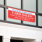 Bannière de vente de quartier personnalisée (Bâtiment extérieur)