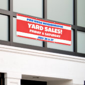 Bannière de vente de quartier personnalisée (Bâtiment extérieur)