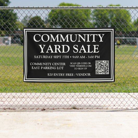 Bannière de vente de triage de la communauté noire (En situation)