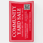 Bannière de vente de triage de la communauté rouge (Vertical)