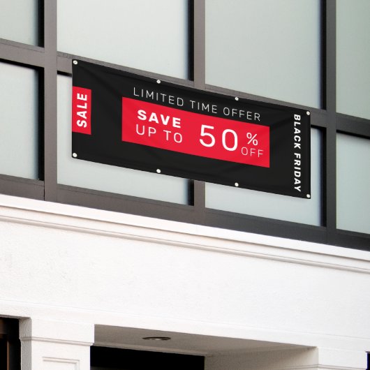 Bannière de vente du vendredi noir (Bâtiment extérieur)