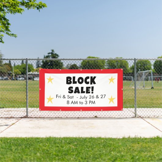Bannière de vente en bloc (Insitu)