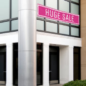 Bannière de vente énorme rose (Bâtiment extérieur)