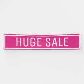 Bannière de vente énorme rose (Horizontal)