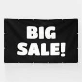 Bannière de vente noire personnalisée (Horizontal)