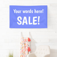 Bannière de vente périodique personnalisée