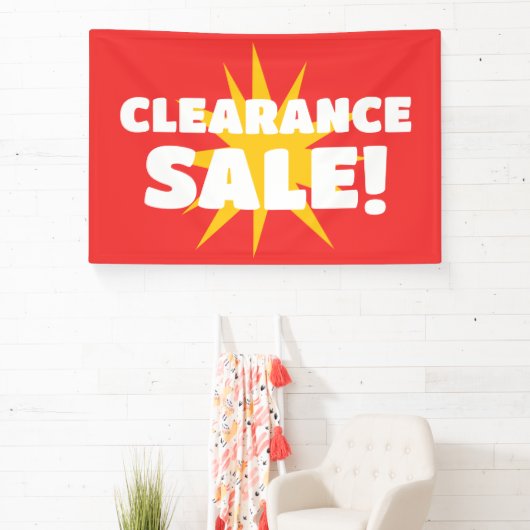 Bannière de vente Red Starburst Clearing (Insitu)