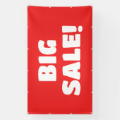 Bannière de vente rouge personnalisée (Verticale)