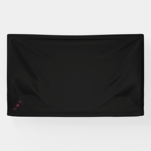 Bannière de vinyle à points orange rouge, cyan et  (Horizontal)