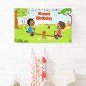 Bannière de vinyle Akili et Me (En situation)