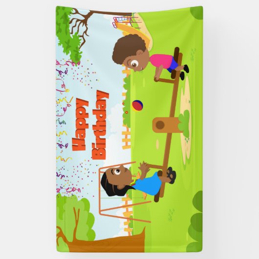 Bannière de vinyle Akili et Me (Vertical)