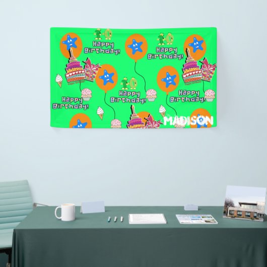 Bannière de vinyle, Bannière de joyeux 10e anniver (Salon professionnel)