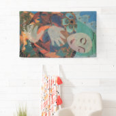 Bannière de vinyle de l'Avent, 3' x 5' (En situation)