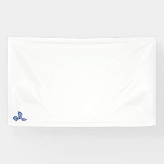 Bannière de vinyle décorative bleu-cyan (Horizontal)