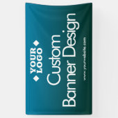 Bannière de vinyle personnalisée du logo de l'entr (Vertical)