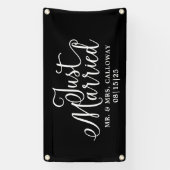 Bannière de voiture juste marié moderne (Verticale)