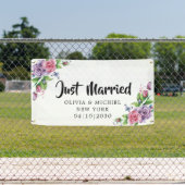 Bannière de voiture mariage Moderne avec cœur (Insitu)