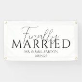 Bannière de voiture mariée (Horizontal)