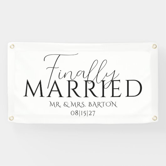 Bannière de voiture mariée (Horizontal)