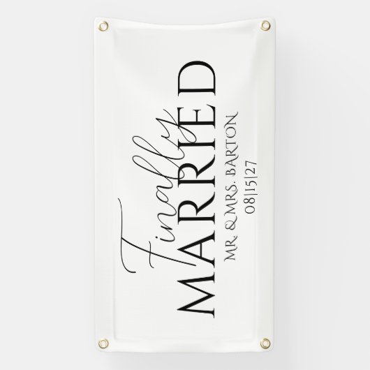 Bannière de voiture mariée (Verticale)