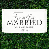 Bannière de voiture mariée