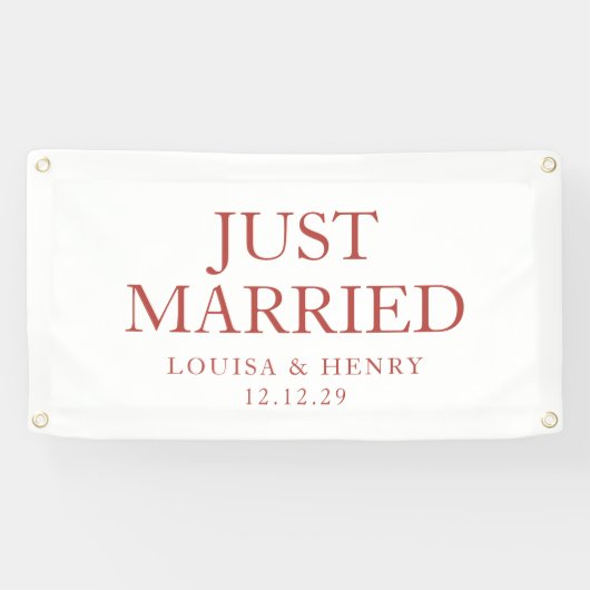 Bannière de voiture simple mariée (Horizontal)