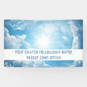 Bannière de votre église Fellowship Blue Heavenly (Horizontal)