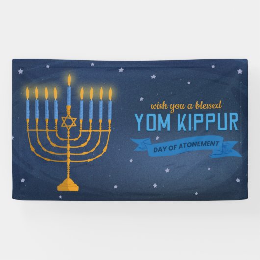 Bannière de Yom Kippour (Horizontal)