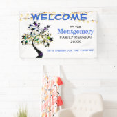 Bannière d'éclairage de l'arbre généalogique de la (En situation)