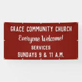 Bannière d'église personnalisée (Horizontal)