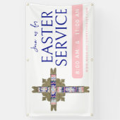 Bannière d'église pour le service de Pâques (Vertical)