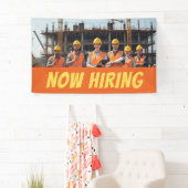 Bannière d'embauche du chantier - personnalisable (En situation)