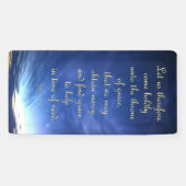 Bannière d'encouragement - Hébreux 4:16 (Horizontal)