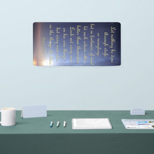 Bannière d'encouragement - Philippiens 2:3-4 (Salon professionnel)