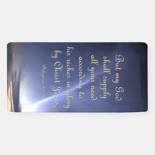 Bannière d'encouragement - Philippiens 4:19 (Horizontal)