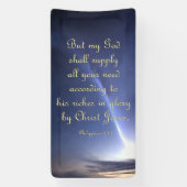 Bannière d'encouragement - Philippiens 4:19 (Verticale)