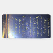 Bannière d'encouragement - Philippiens 4:6-7 (Horizontal)