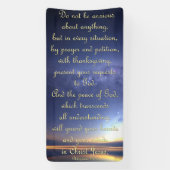 Bannière d'encouragement - Philippiens 4:6-7 (Verticale)