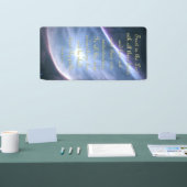 Bannière d'encouragement - Proverbes 3:5-6 (Salon professionnel)