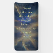 Bannière d'encouragement - Psaume 40:4 (Verticale)