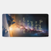 Bannière d'encouragement - Romains 12:12 (Horizontal)