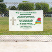 Bannière d'enregistrement d'école catholique (En situation)