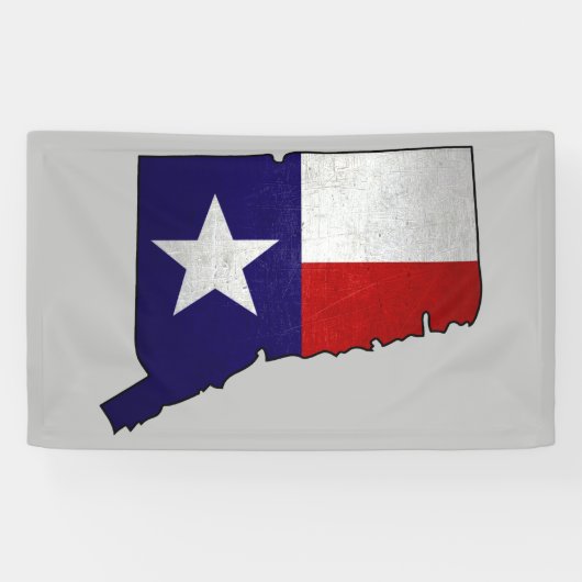 Bannière d'ensemble du Connecticut de drapeau du (Horizontal)