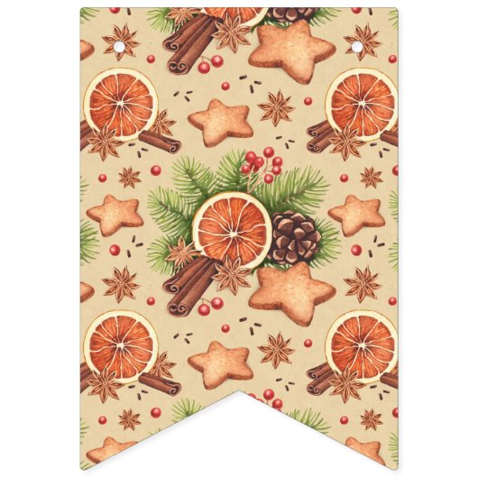 Bannière d'épices de vacances (Deuxième drapeau)