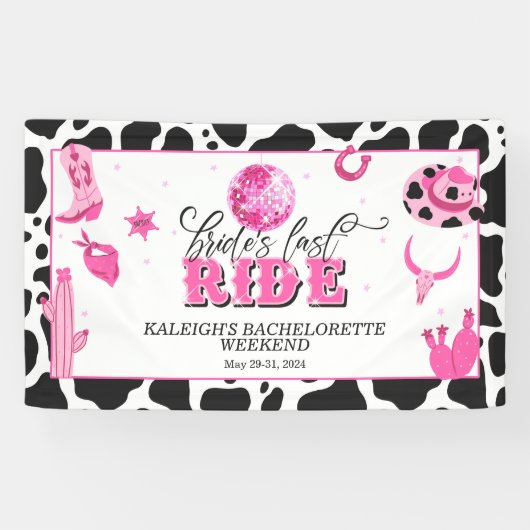 Bannière Dernier Ride de la mariée (Horizontal)