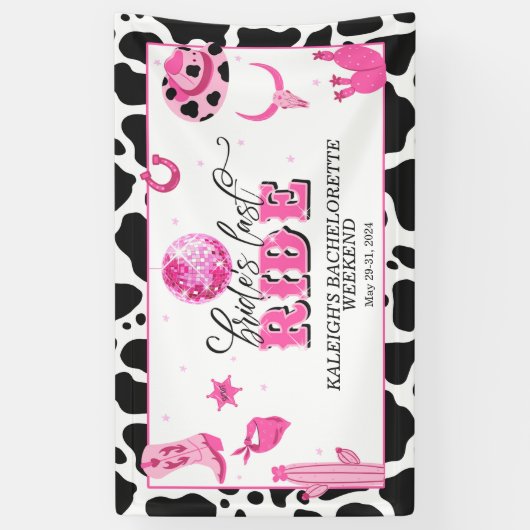 Bannière Dernier Ride de la mariée (Vertical)