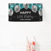Bannière des Ballons d'argent Turquoise 50e annive (Insitu)