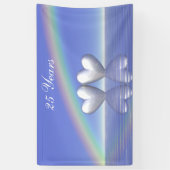 Bannière des Coeurs d'argent du 25e anniversaire (Vertical)