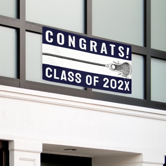 Bannière des Congrats de l'équipe de crosse (Bâtiment extérieur)