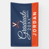 Bannière des diplômés de Virginia Cavalier (Verticale)